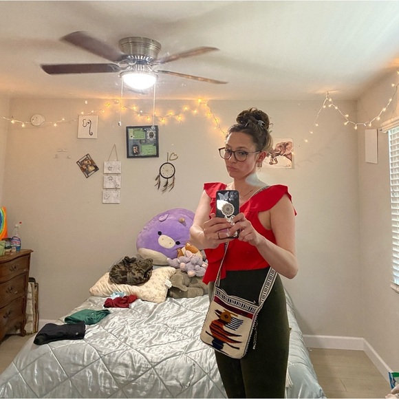 Tribal Woven over the shoulder purse - Picture 5 of 8